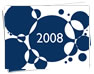 Graduation Announcements 2008 - White with Navy (1 Pack)