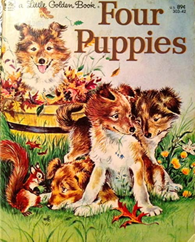 Four Puppies Little Golden Book