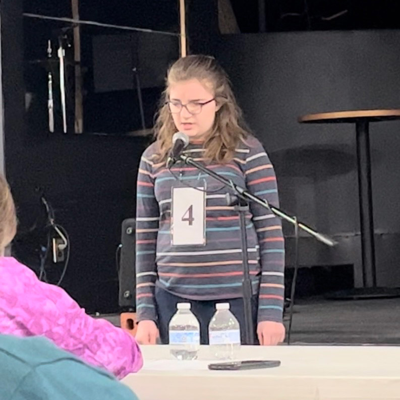 Poppy at the spelling bee