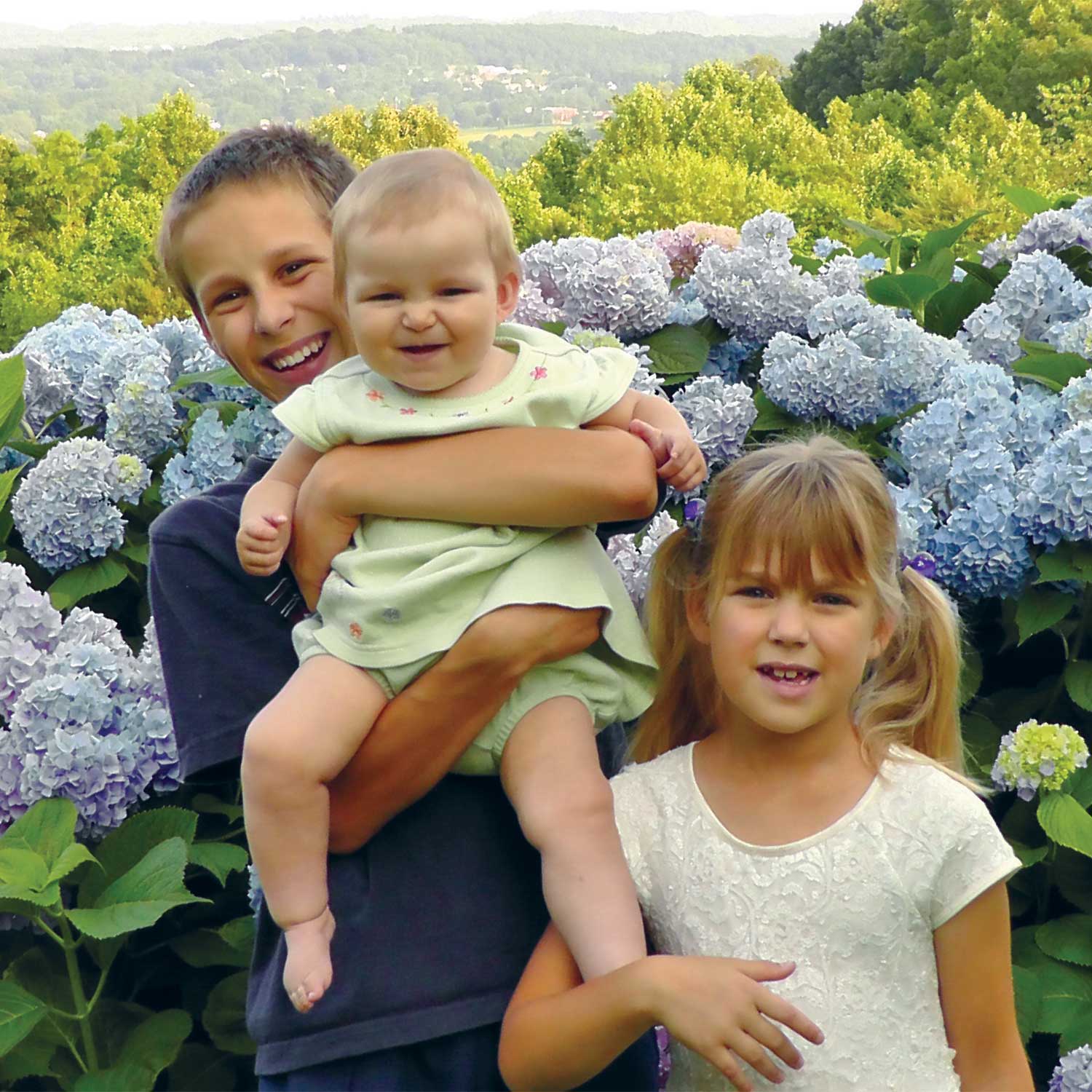 Three of the Romeike children