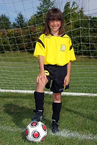 Kristin started playing soccer at an early age.